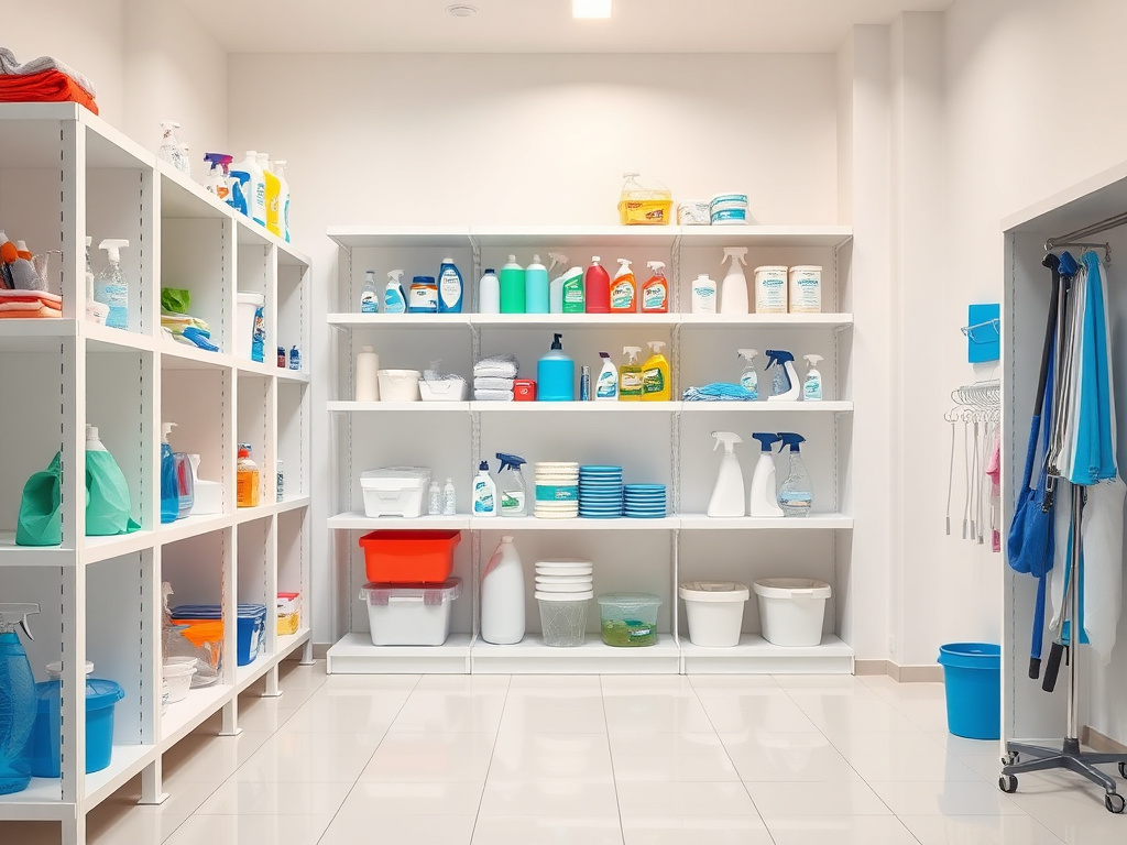 Professional baby gear cleaning workspace